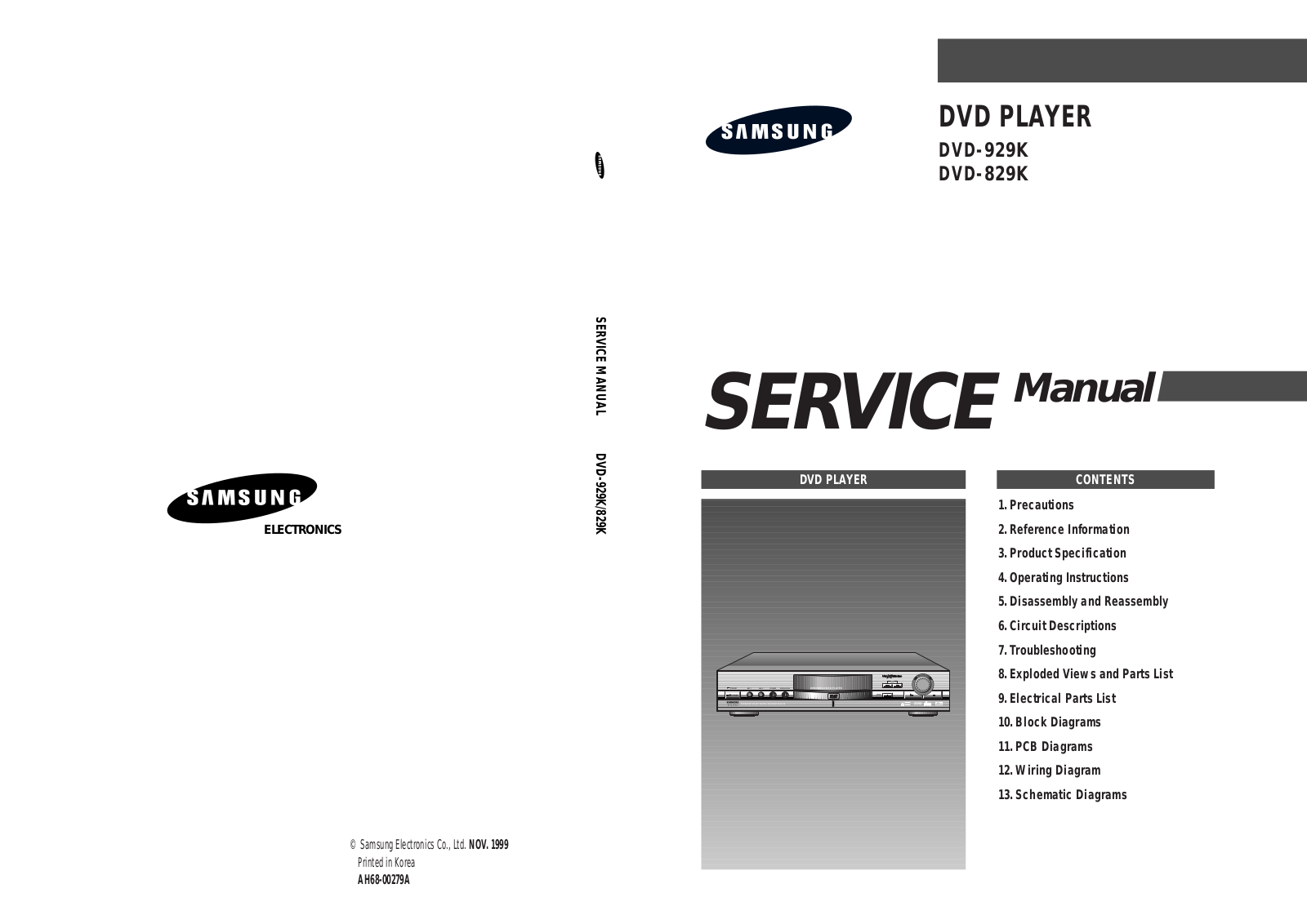 SAMSUNG DVD_929KXEF.40208.1.16 Service Manual Cover