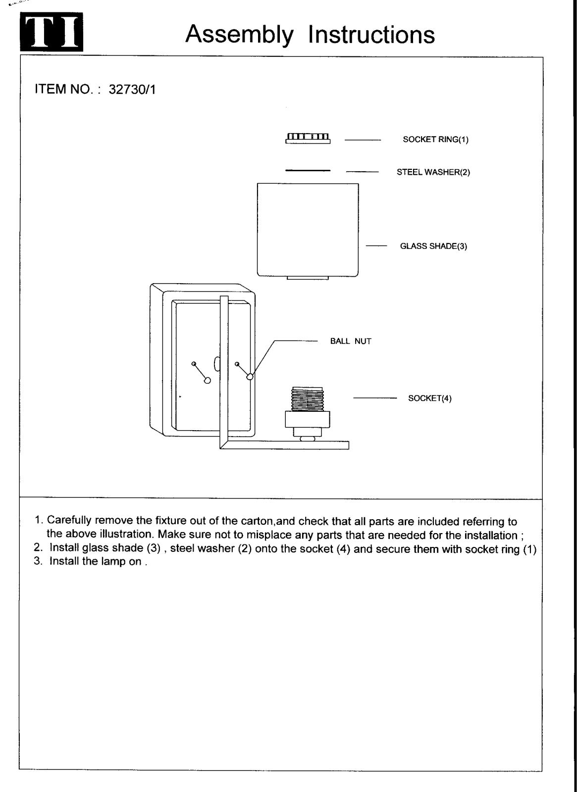 Triarch 32730-1 User Manual