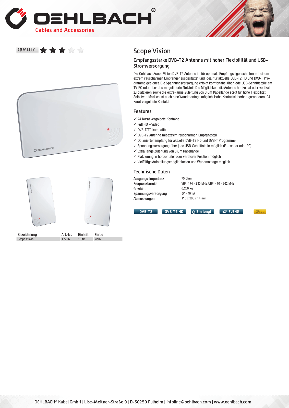 Oehlbach Scope Vision Service Manual