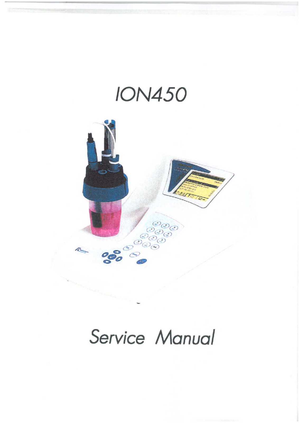 Radiometer MeterLab ION 450 Service manual