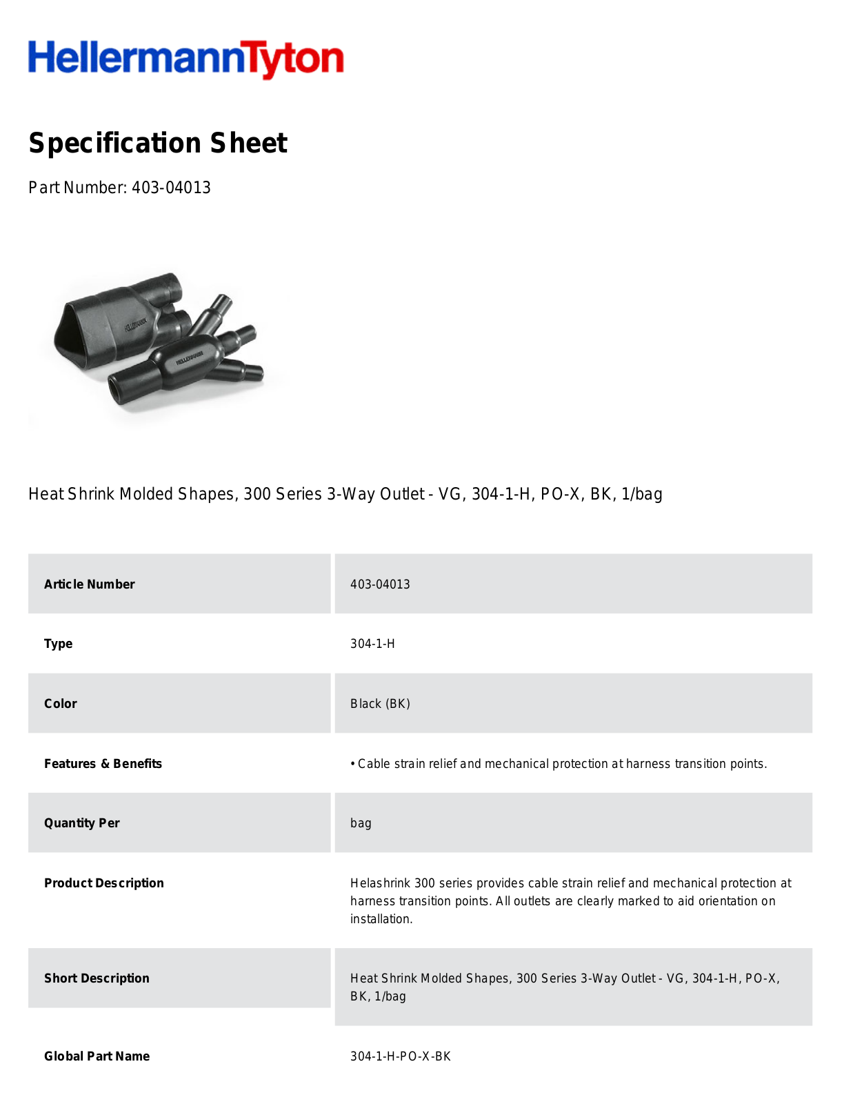 HellermannTyton 403-04013 Specification Sheet - ManualMachine.com
