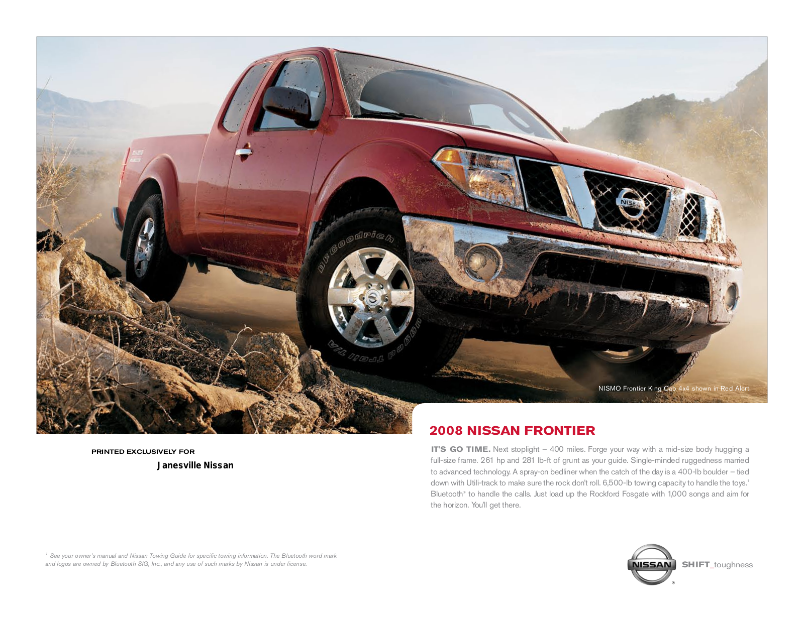 Nissan Frontier 2008 User Manual