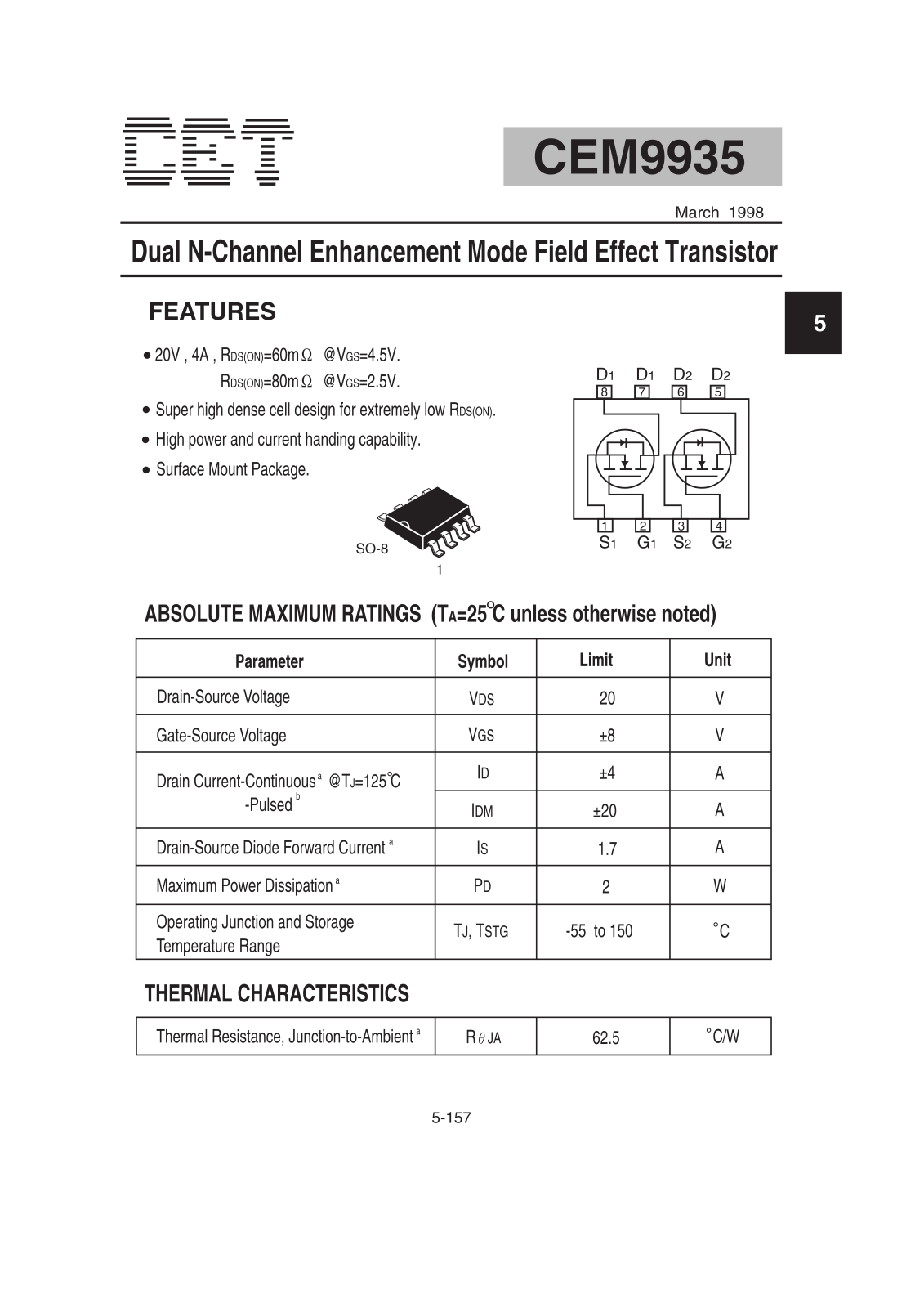 CET CEM9935 Datasheet