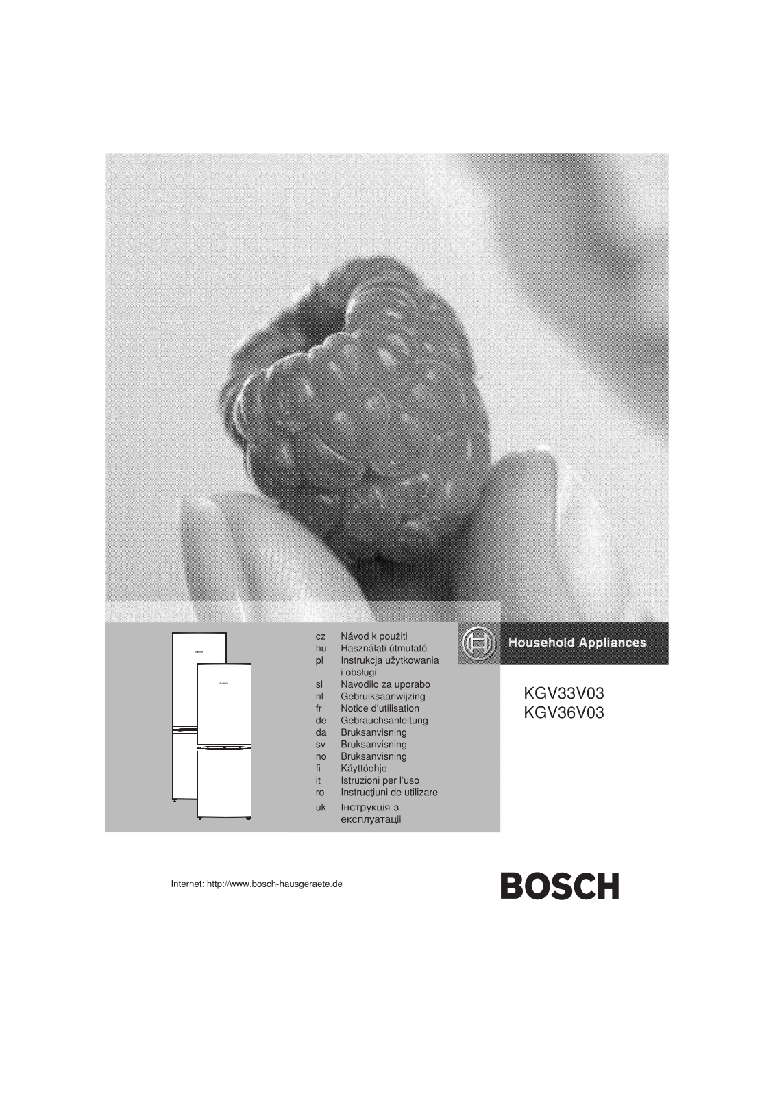 BOSCH KGV36V03 User Manual