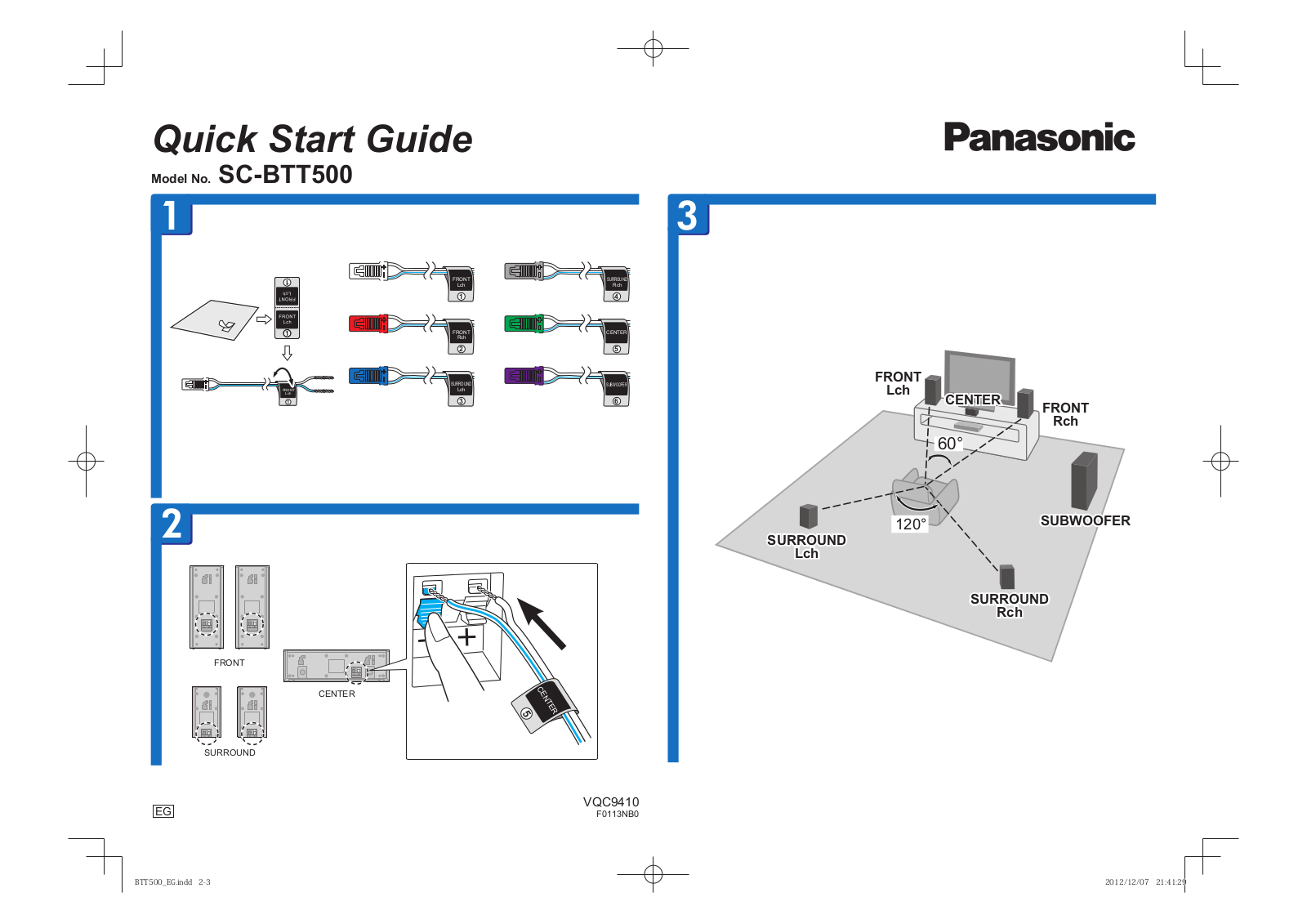 PANASONIC SC-BTT500EG User Manual