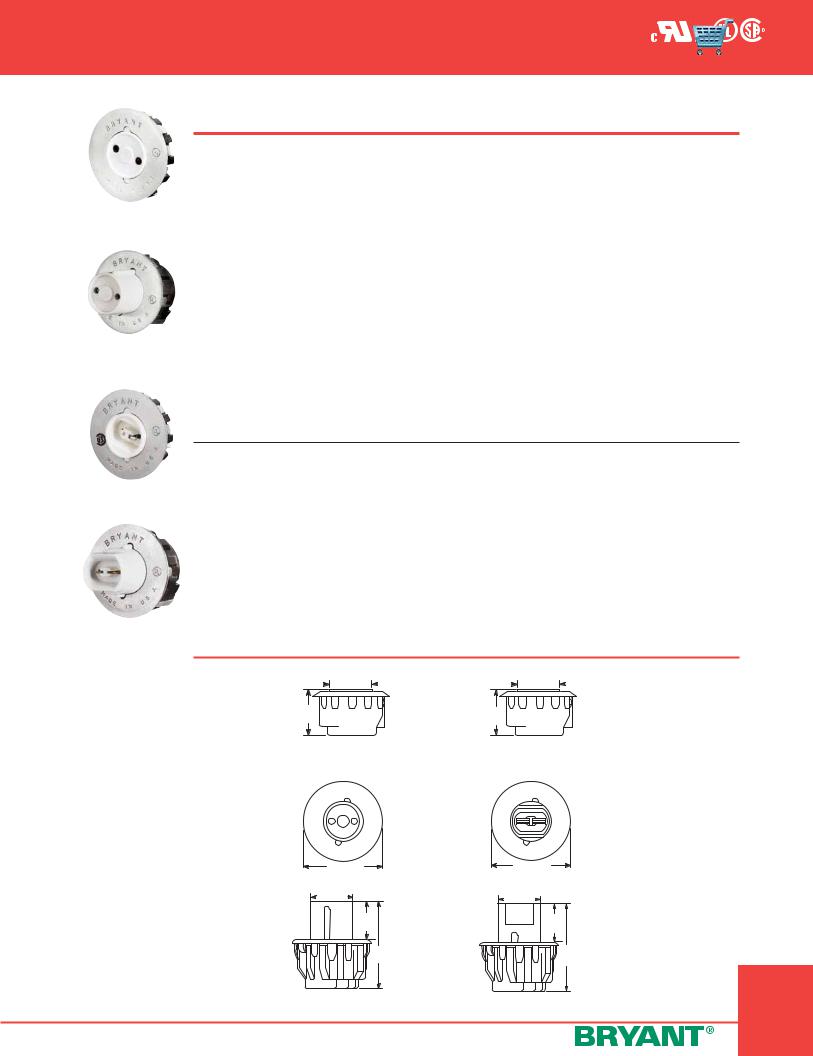 Bryant Electric lampholders, starters, adapters Catalog Page