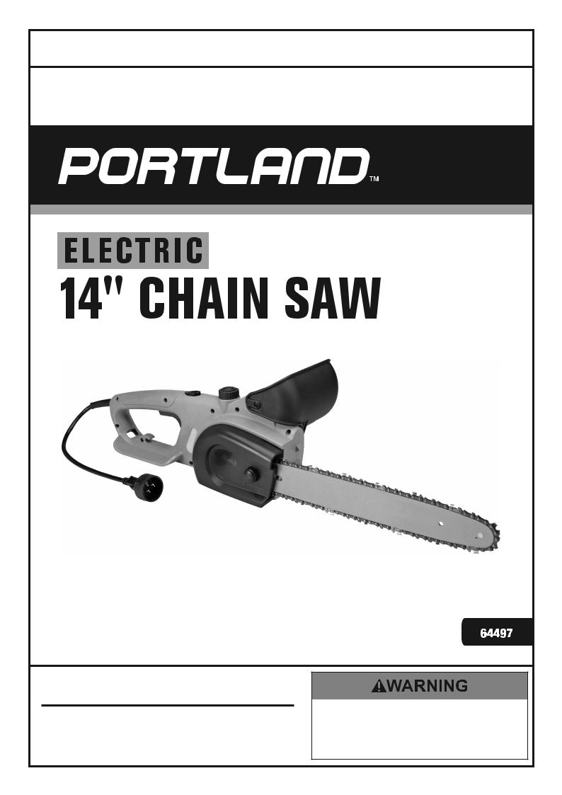 Portland 64497 User Manual
