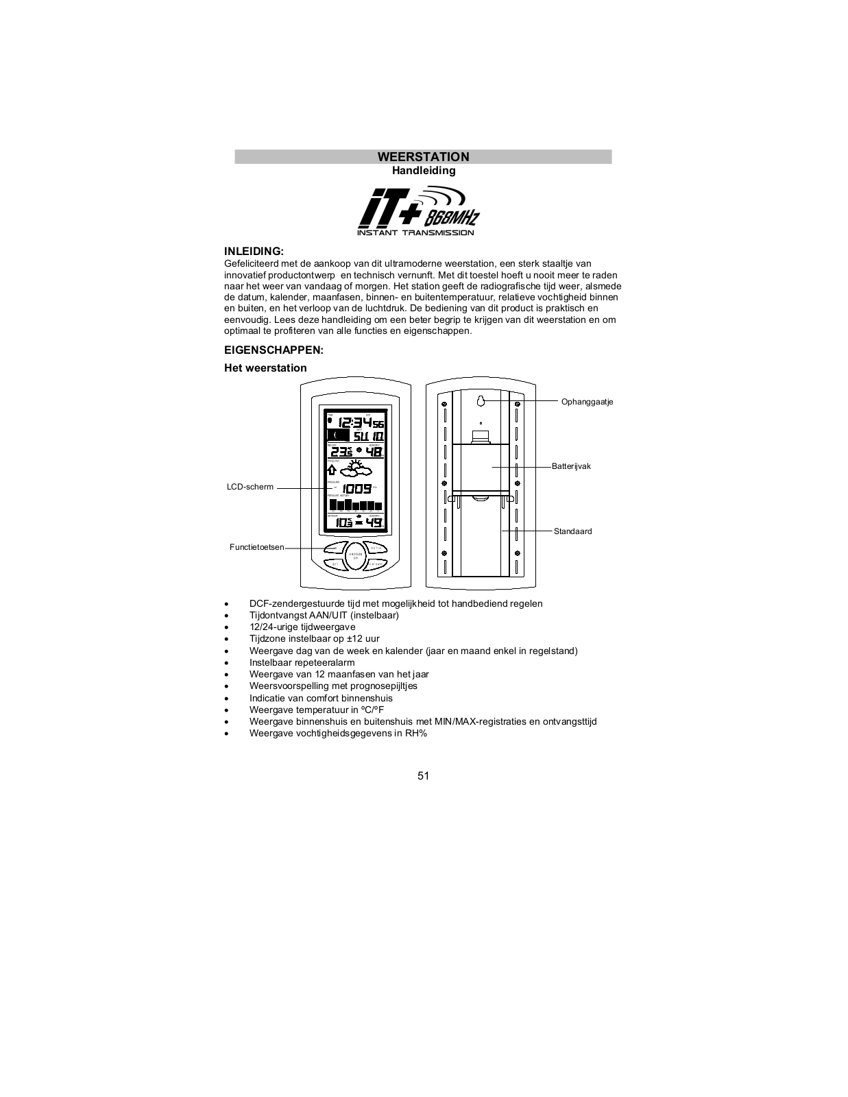 Techno Line WS 9032 IT User Manual