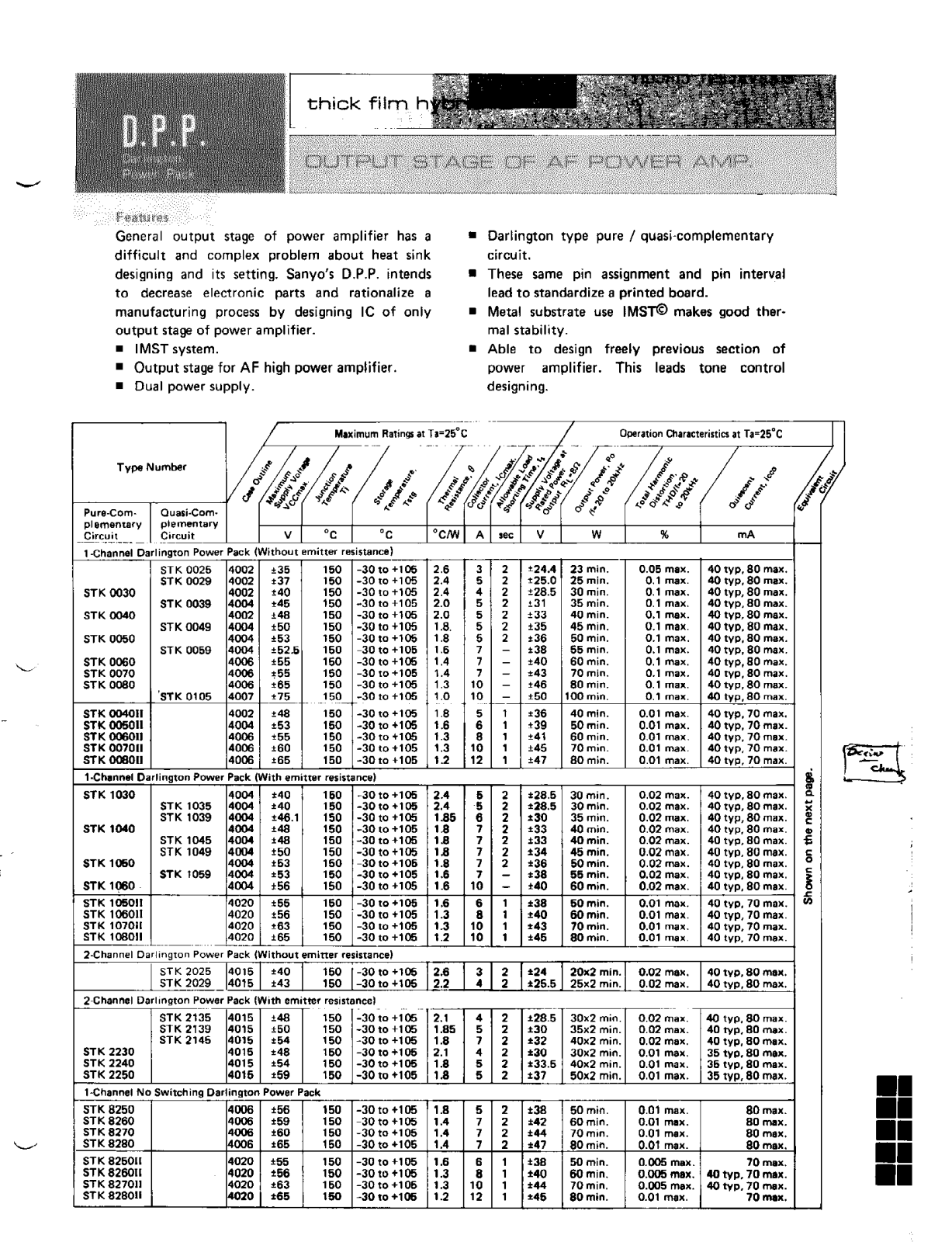 Sanyo STK Schematic