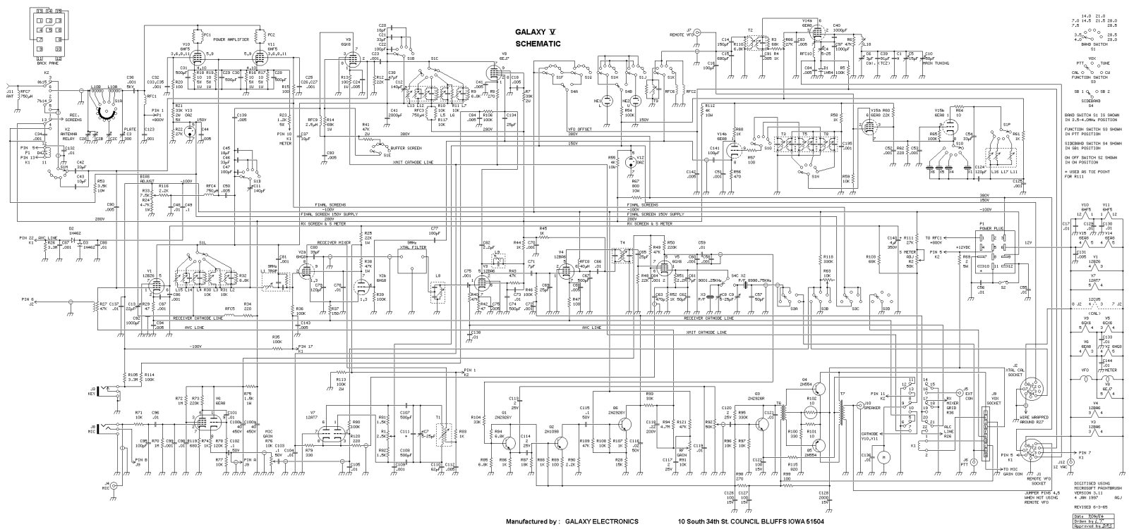 Galaxy V Shematics