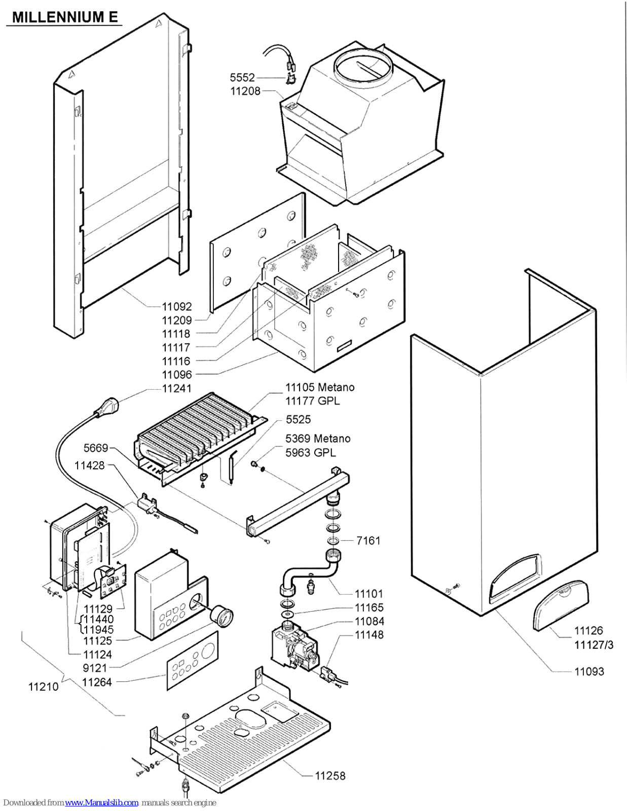 SANT ANDREA MILLENNIUM E ELEC - SCHEMA, MILLENNIUM E GAZ - SCHEMA, MILLENNIUM E User Manual