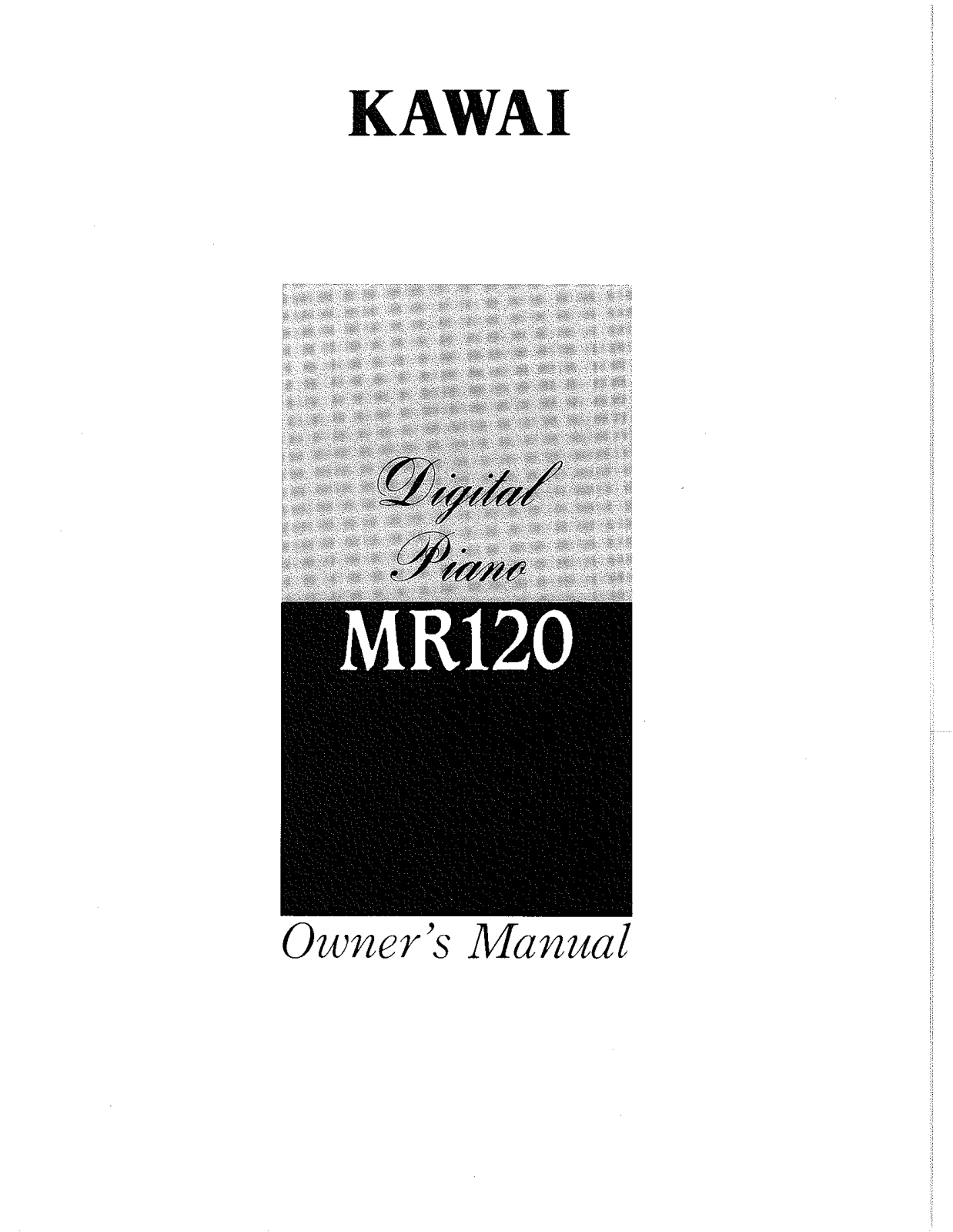 Kawai MR120 User Manual