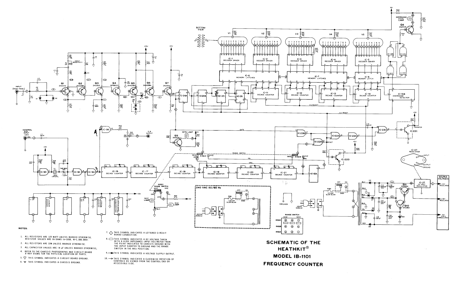 Heath Company IB-1101 Schematic