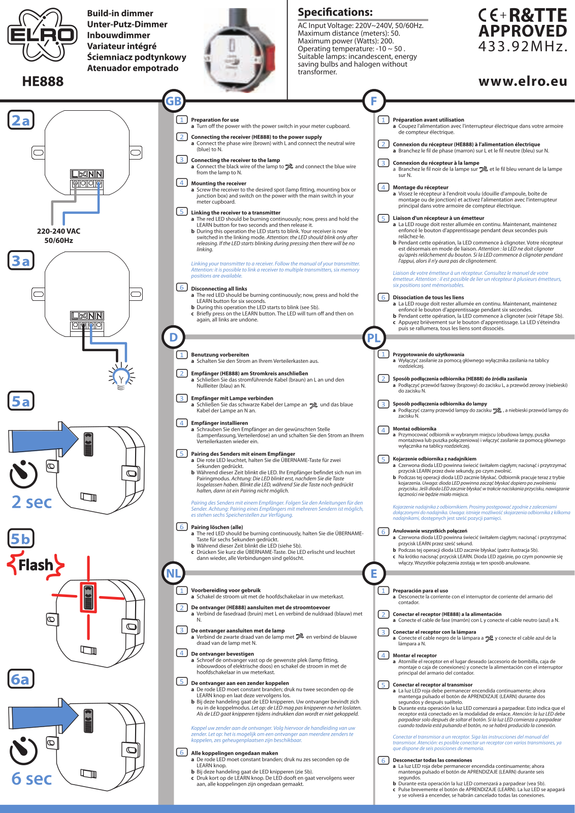 Eiro HE888 User Manual