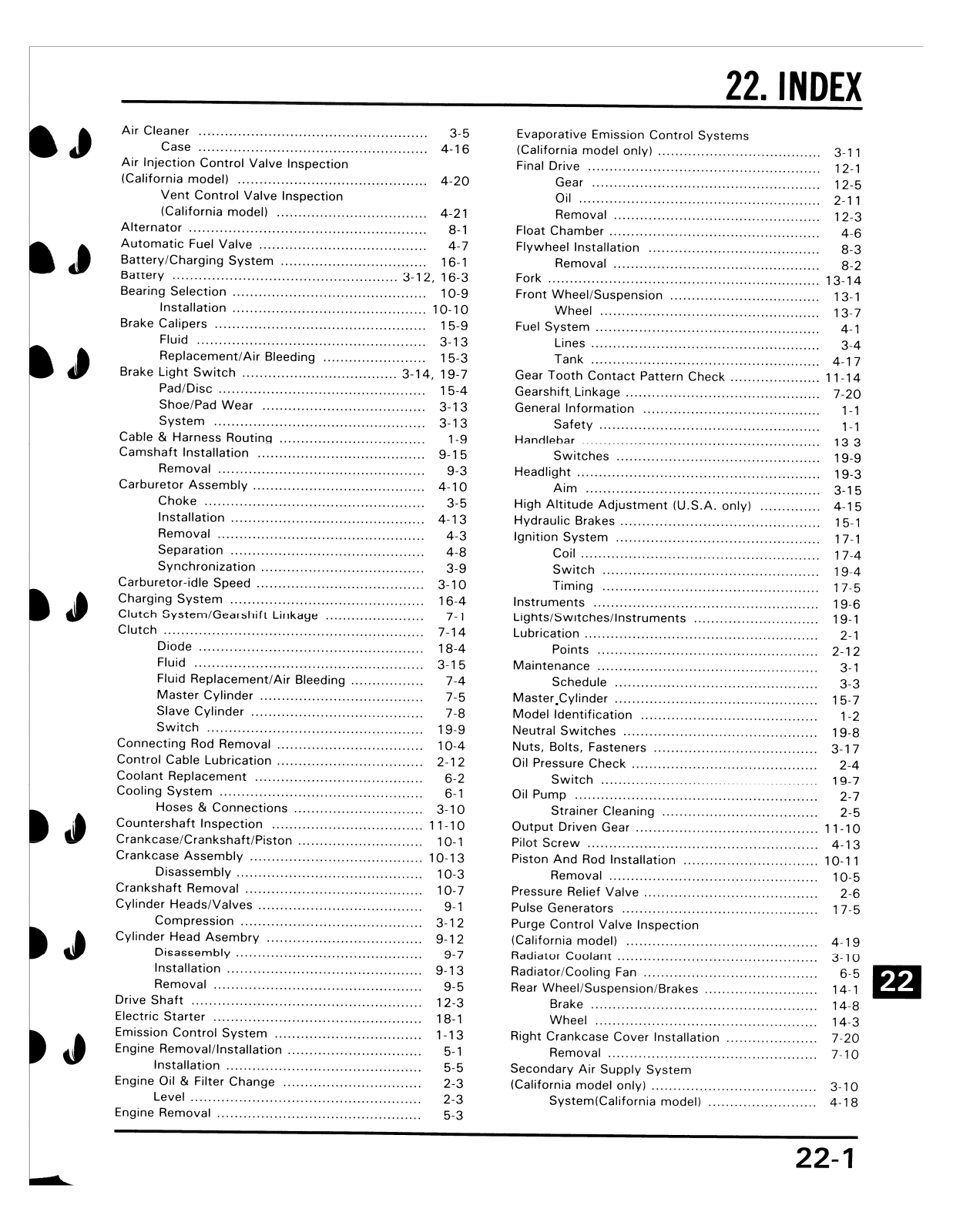 Honda VF700C Magna 1987 Service Manual 87mag 22