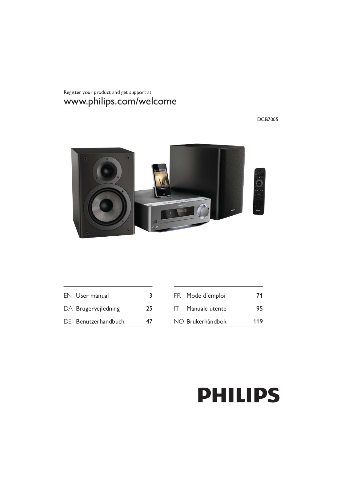 Philips DCB7005 User Manual