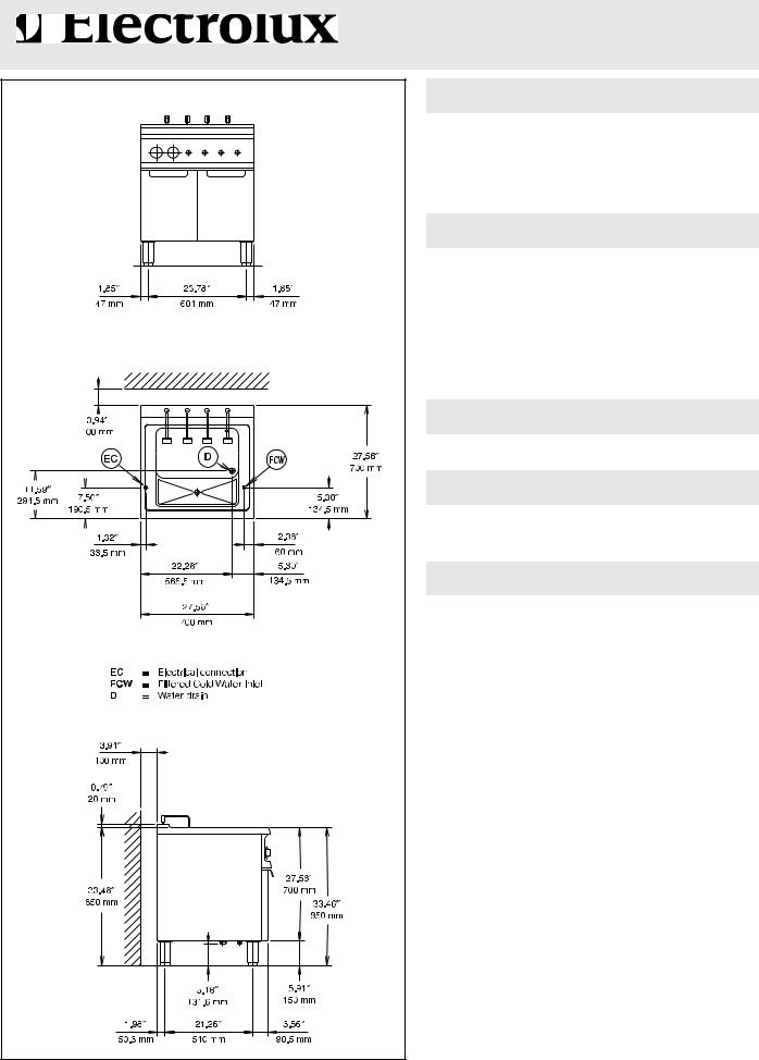 Electrolux 168747(7PCSE2AU) General Manual