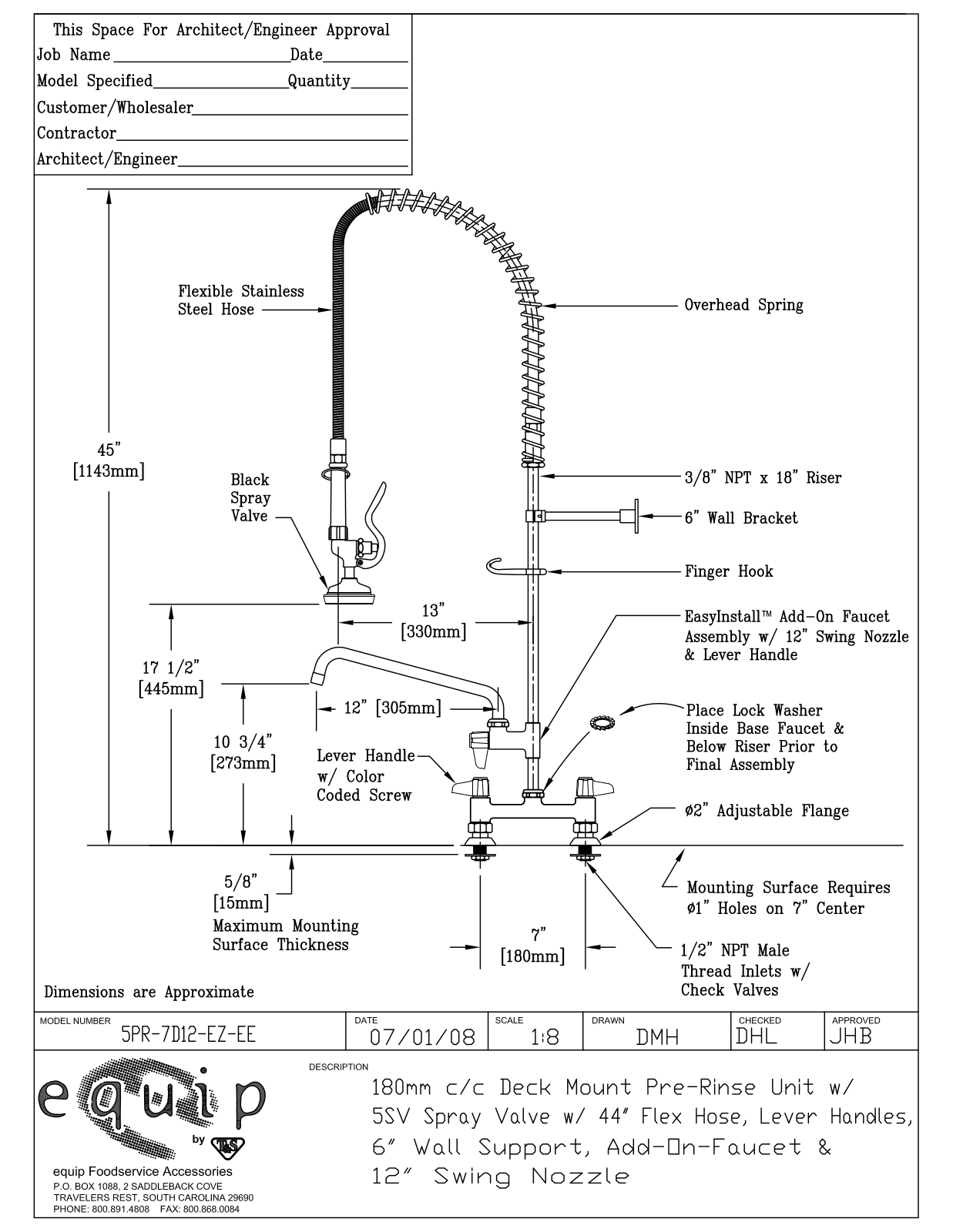 T&S Brass 5PR-7D12-EZ-EE User Manual