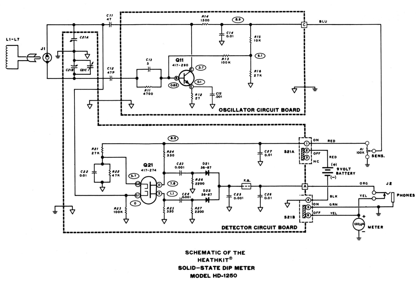 Heathkit HD-1250 Schematic