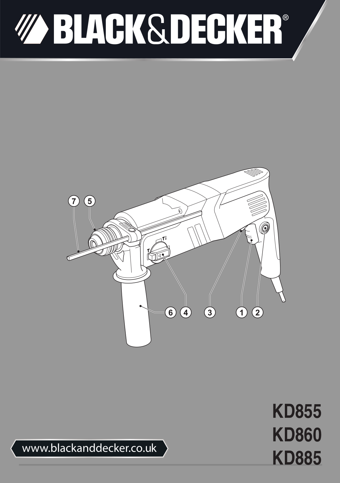 Black & Decker KD855, KD860, KD885 User Manual