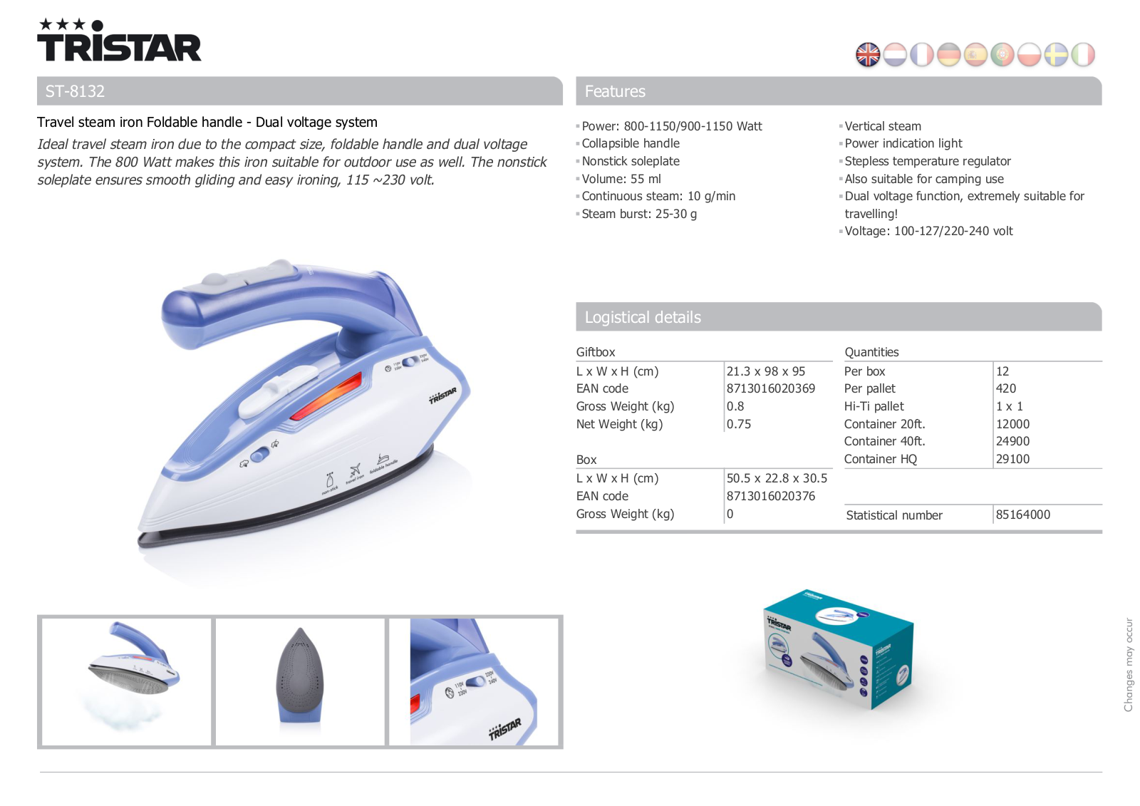 Tristar ST-8132 User Manual