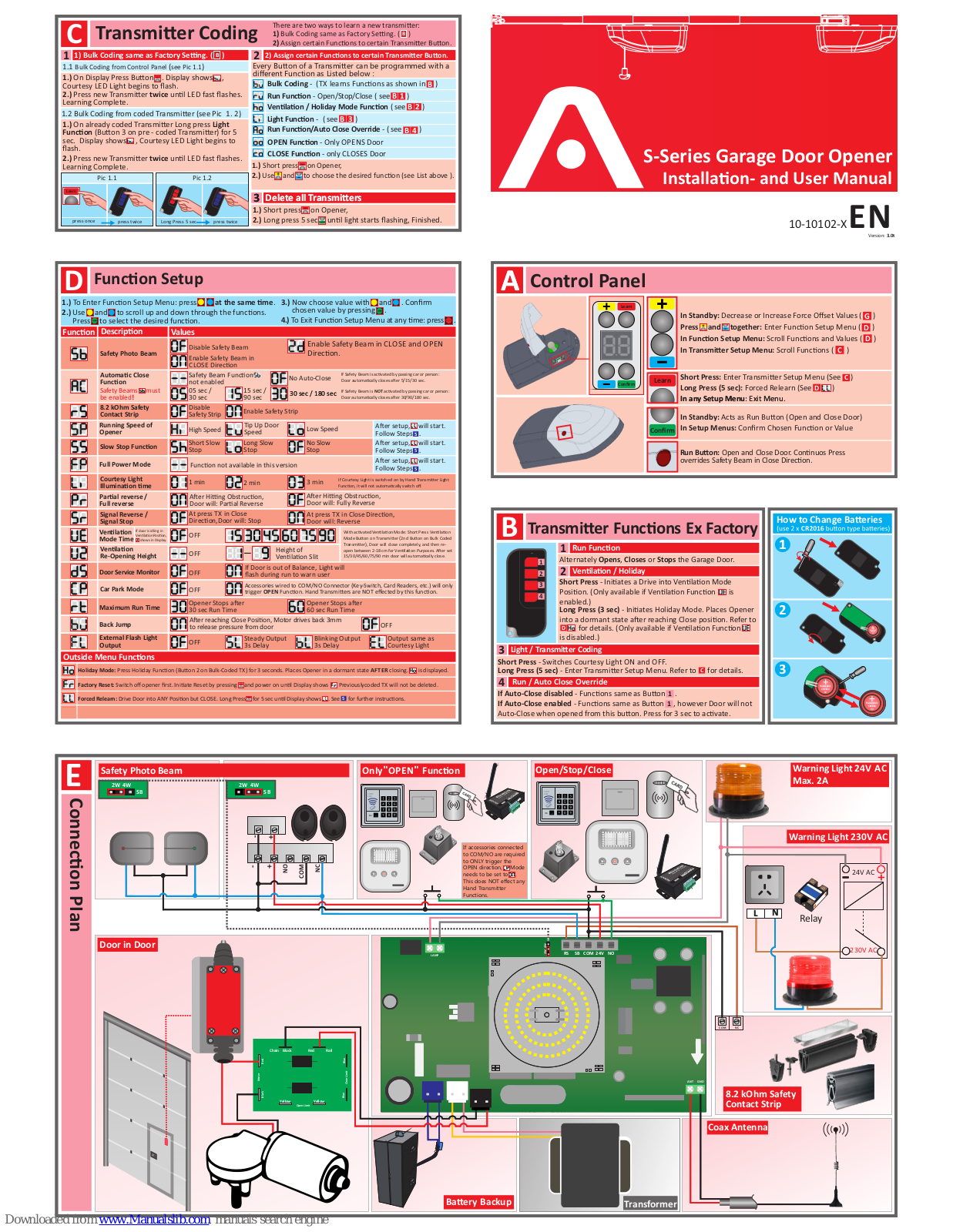 Avanti S Installation And User Manual