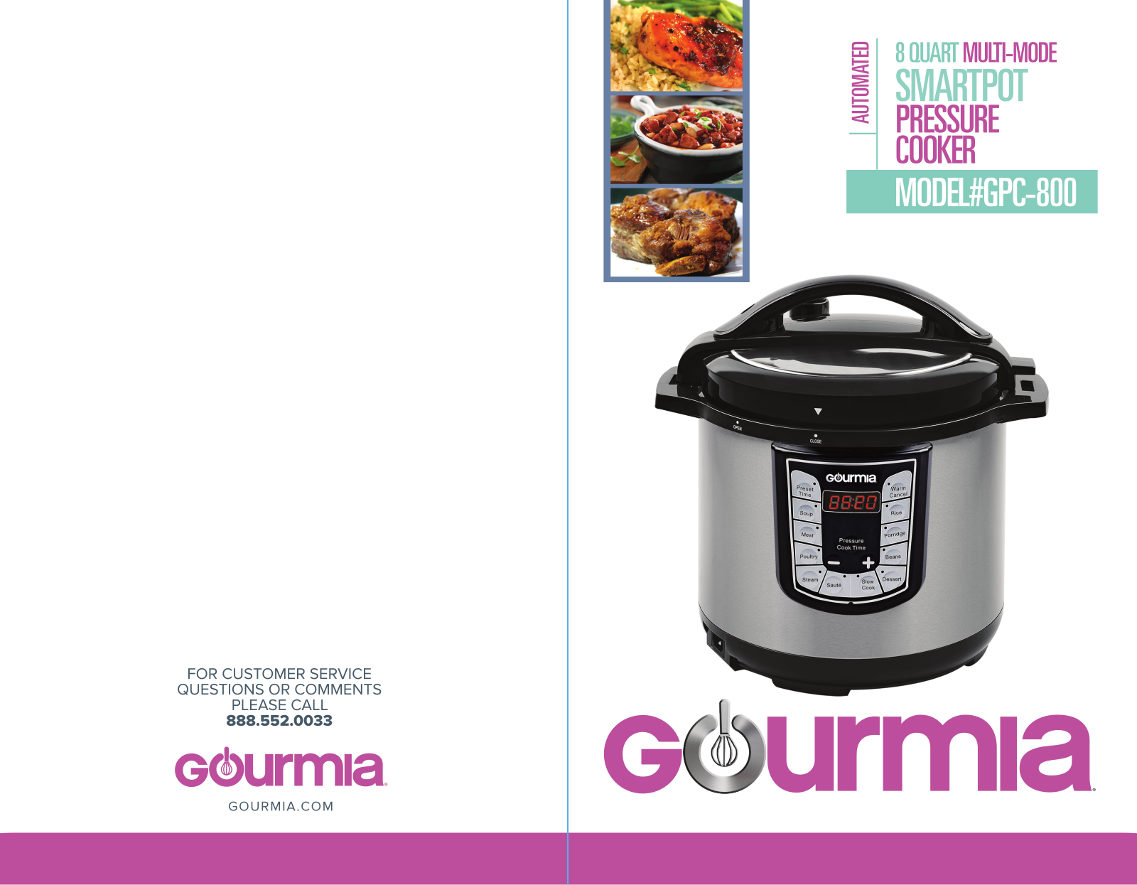 Gourmia GPC-800 User Manual