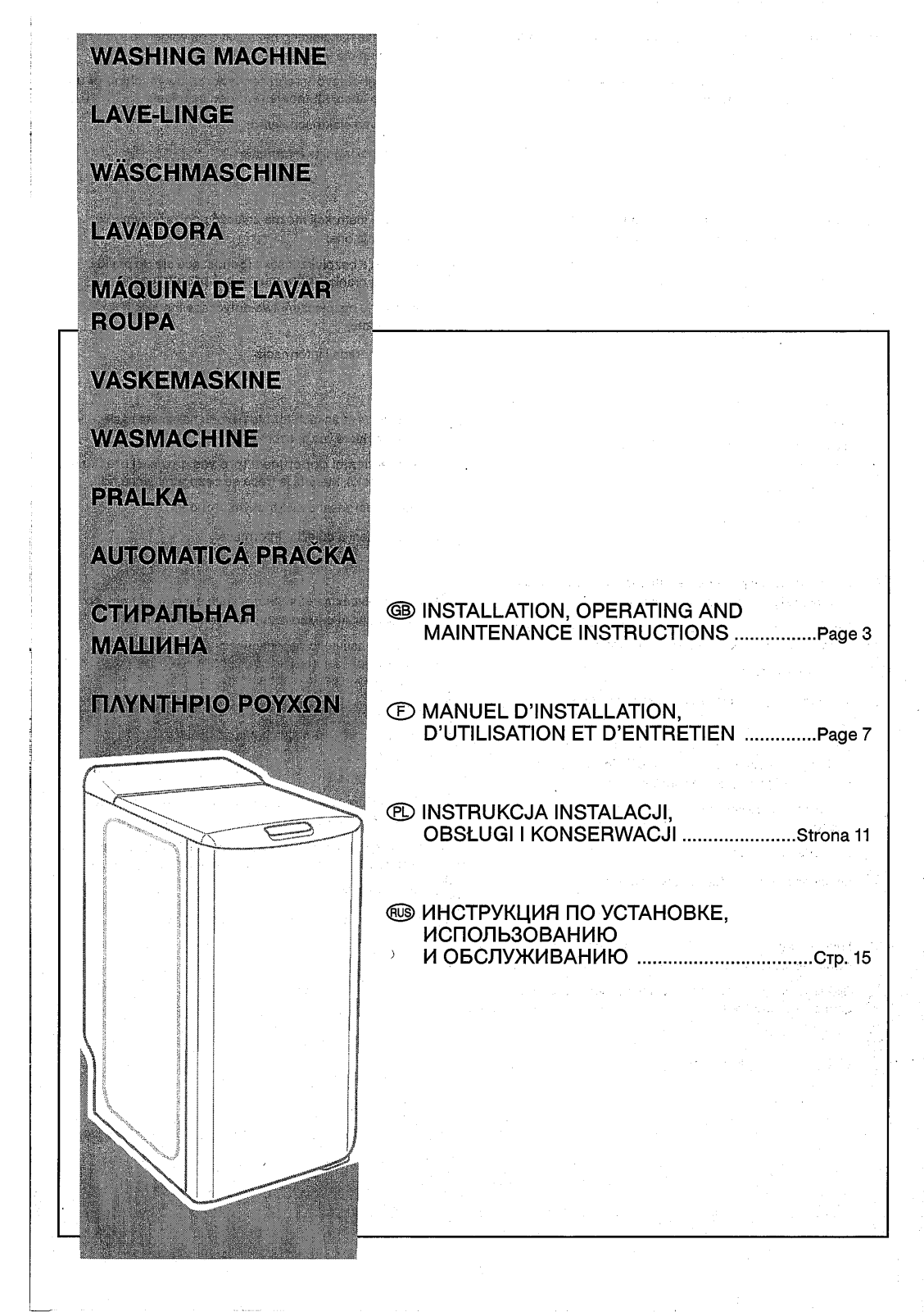 BRANDT WTC0610K User Manual