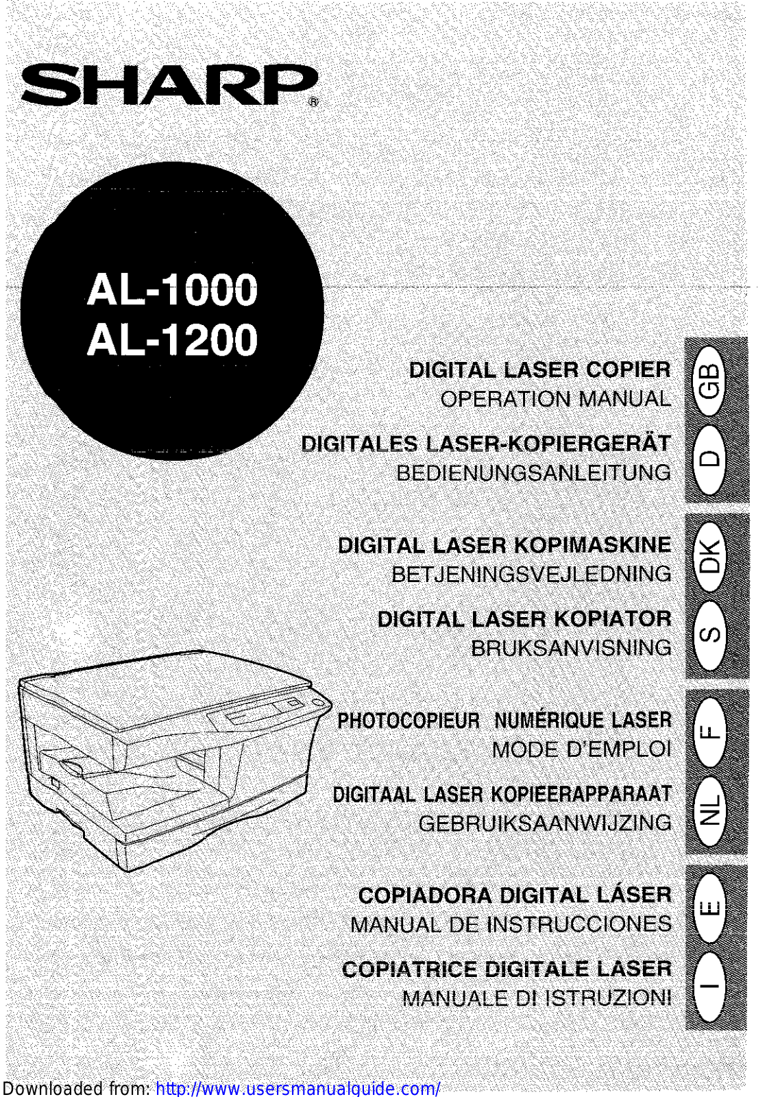 SHARP AL-1000/1200 User Manual