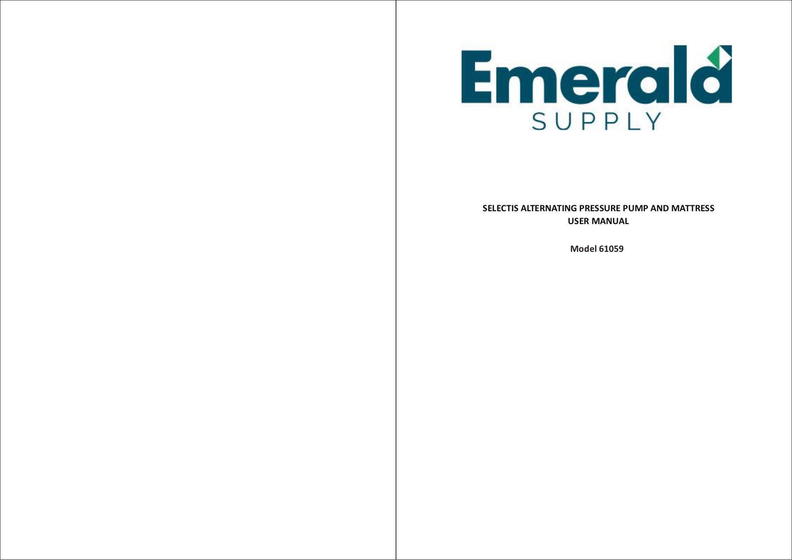 Emerald Supply 61059 USER MANUAL - ManualMachine.com