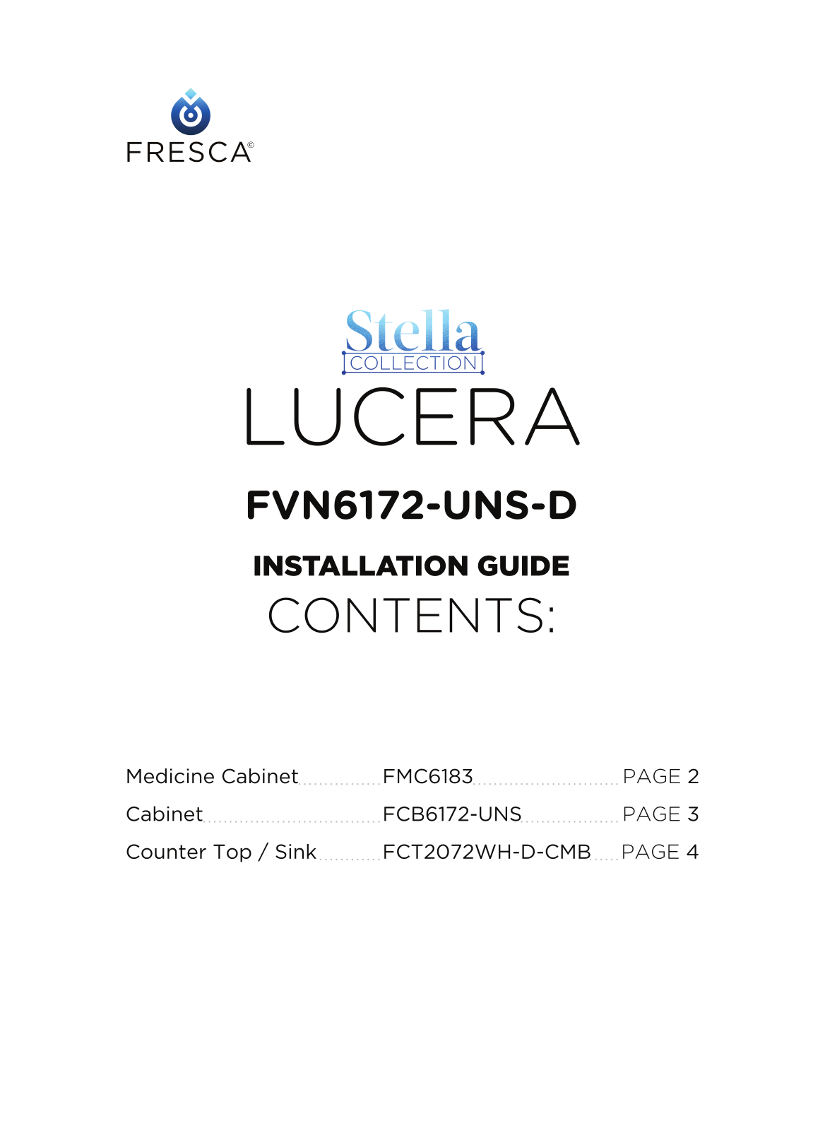 Fresca FBH10845 Installation & Assembly - ManualMachine.com