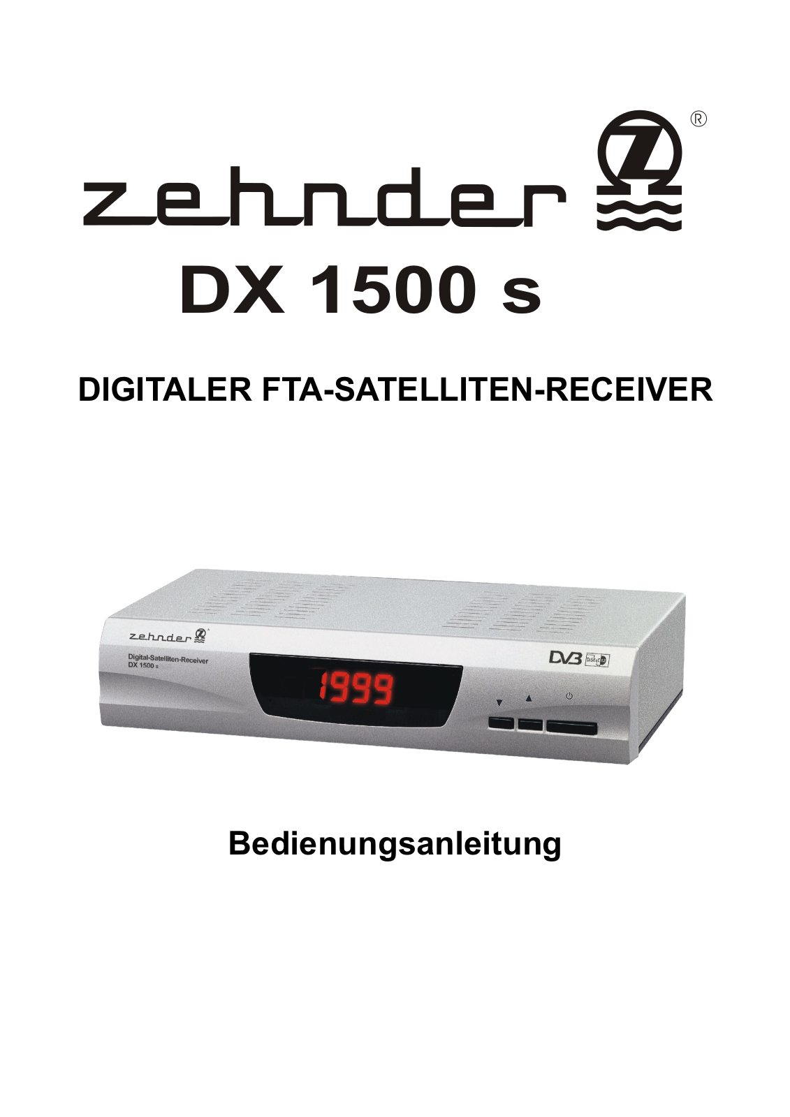 Zehnder DX 1500s User Manual