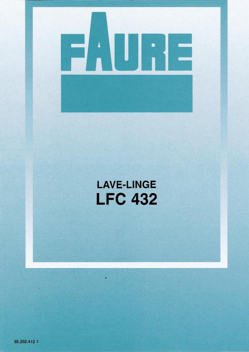 Faure LFC432 User Manual