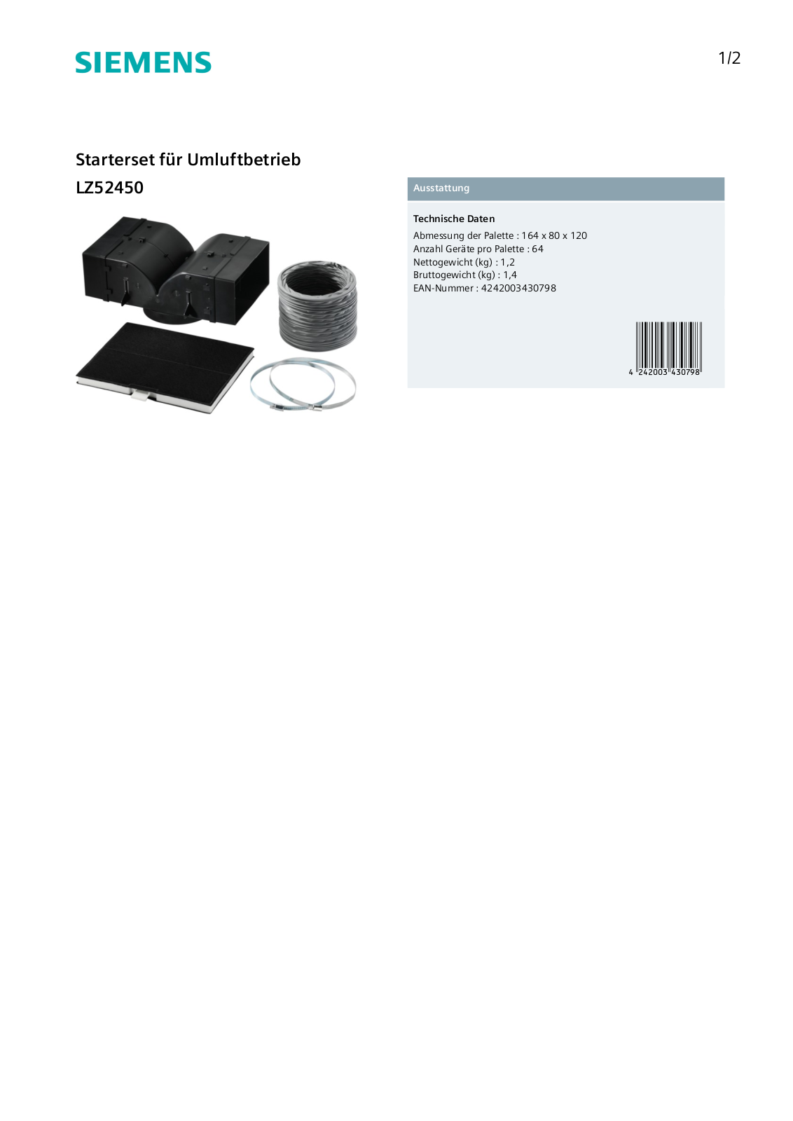 Siemens LZ52450 User Manual