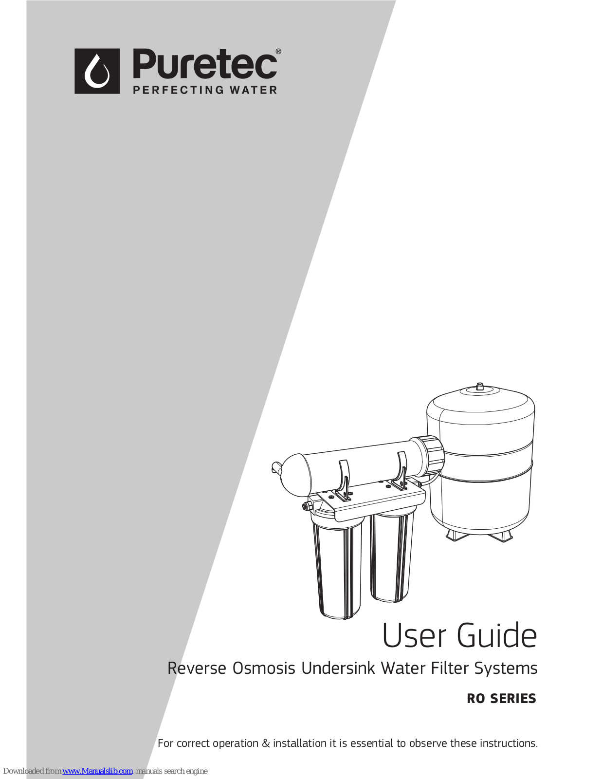Puretec RO User Manual - ManualMachine.com