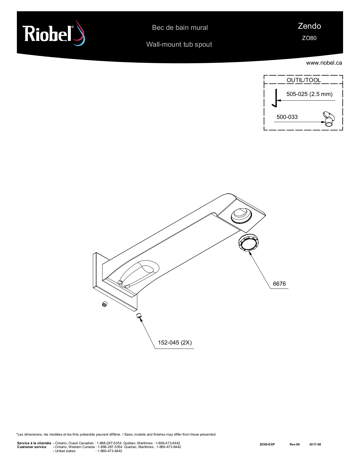 Riobel ROBL1999 Specifications - ManualMachine.com