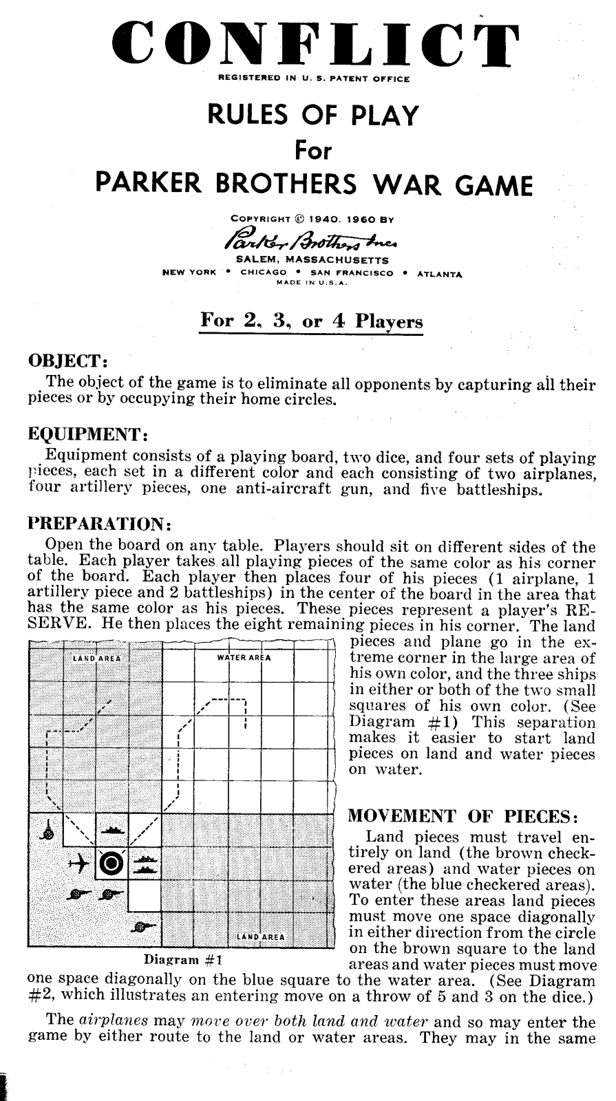 Hasbro CONFLICT User Manual