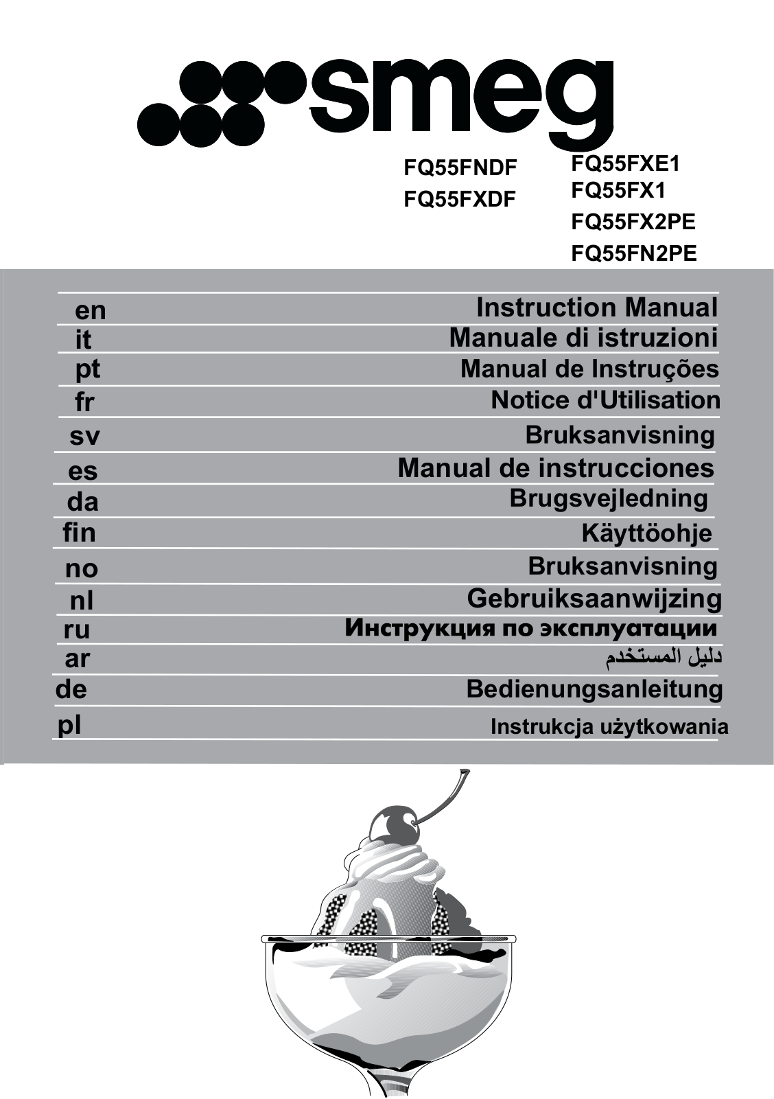 Smeg FQ55FXDF User manual