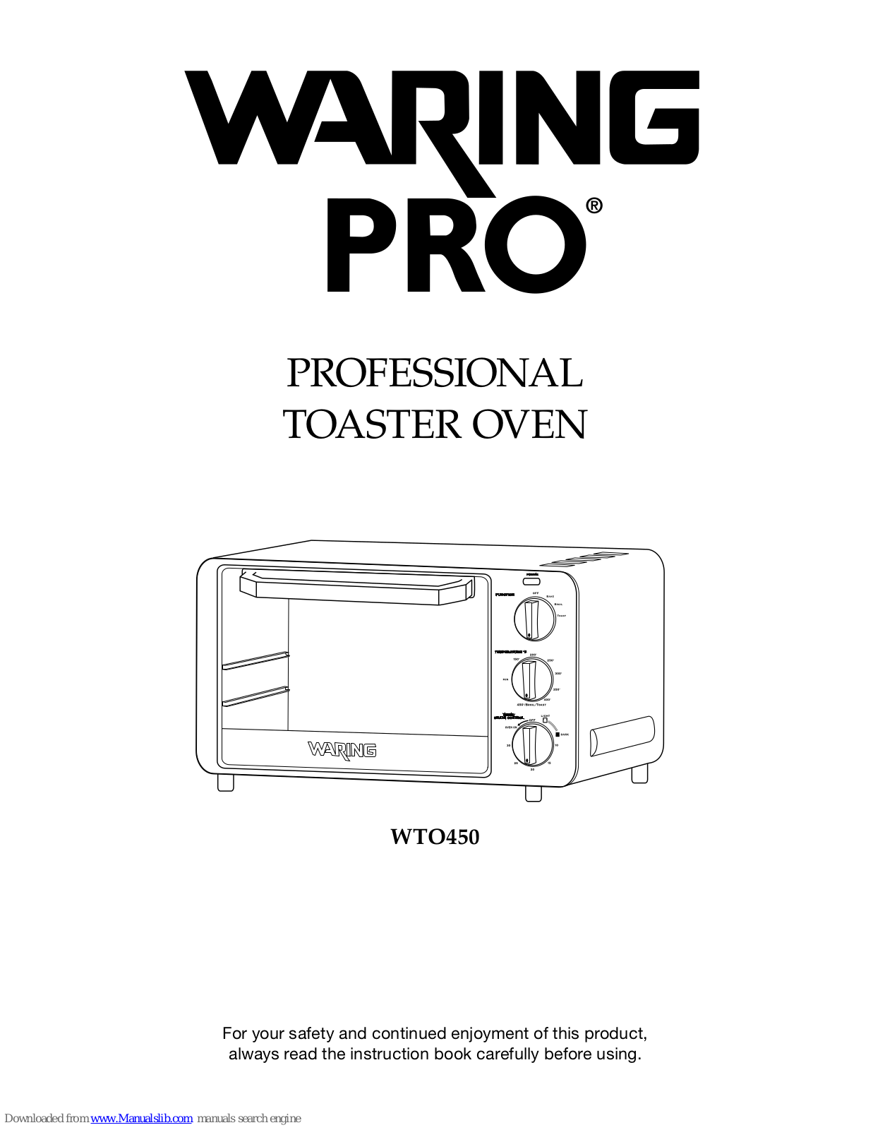 Waring WTO450 Instructions Manual