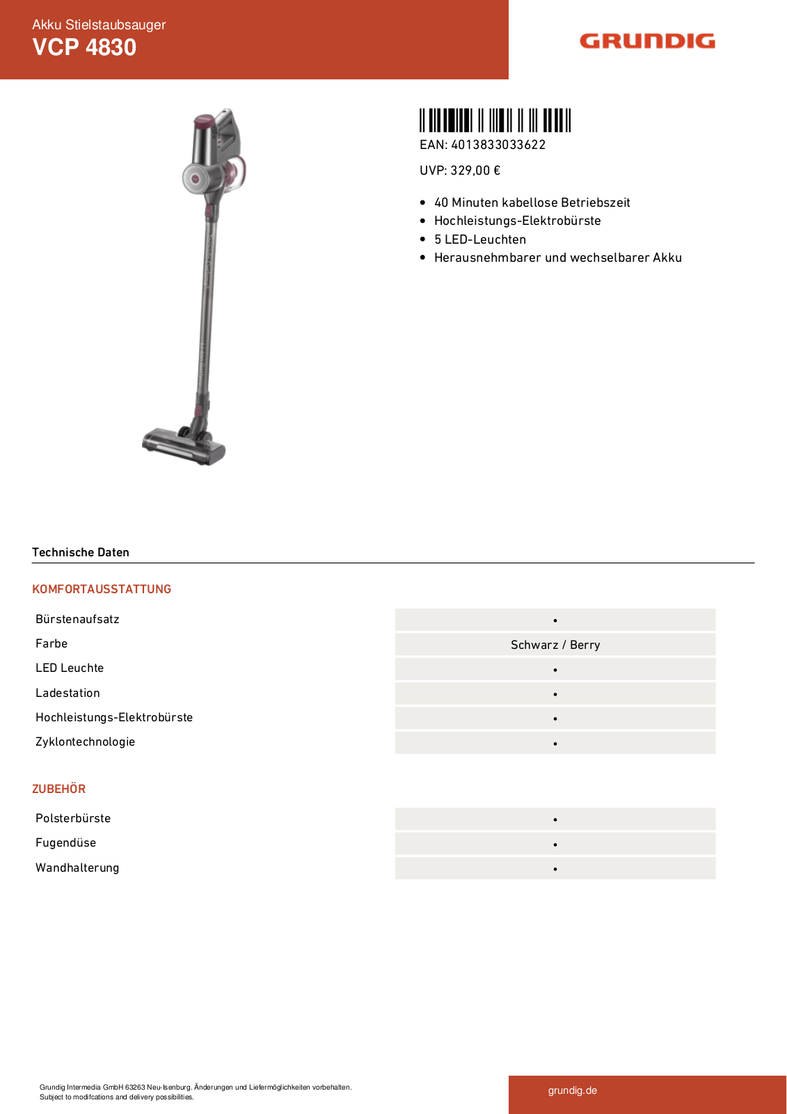 Grundig VCP 4830 Service Manual