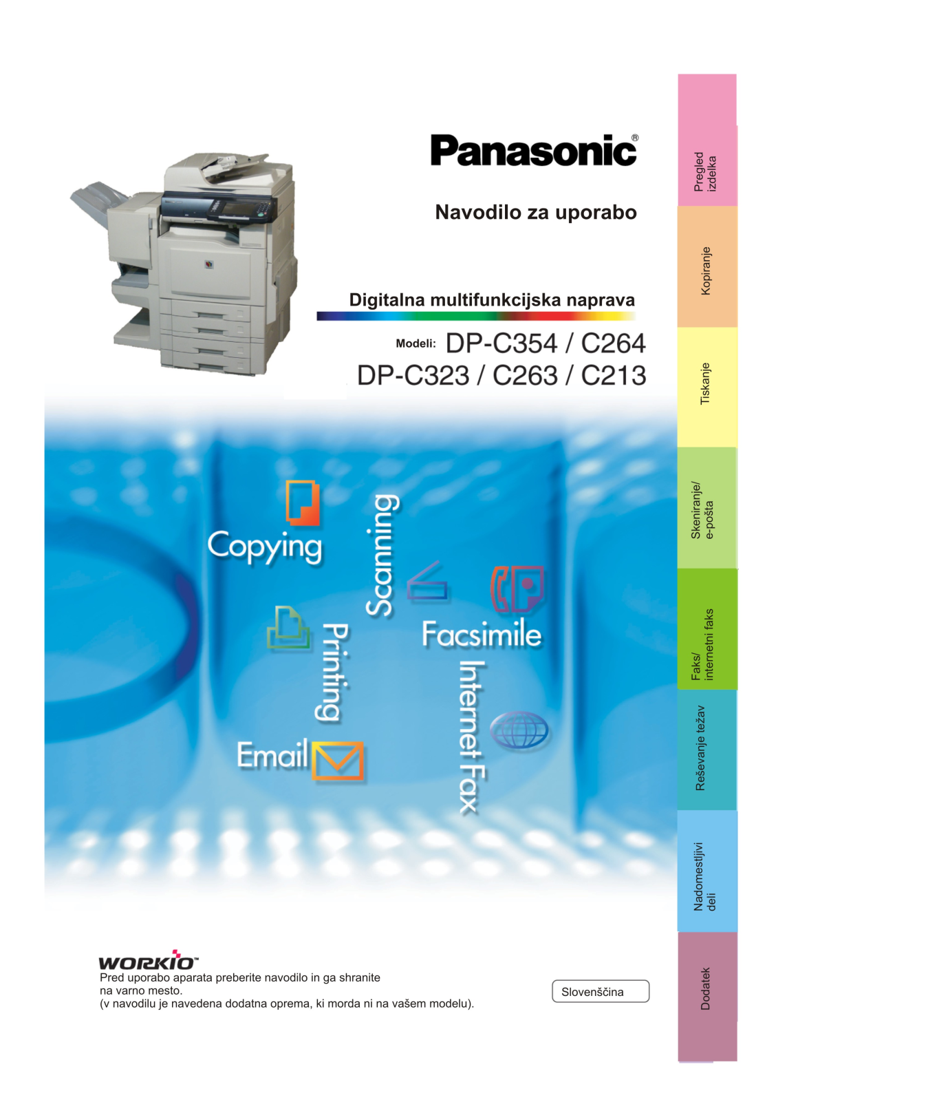 Panasonic DP-C263, DP-C264, DP-C323, DP-C213, DP-C354 User Manual