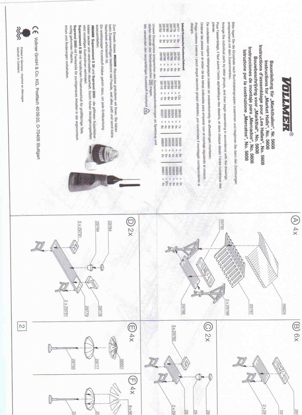 Vollmer 5608 Instructions - ManualMachine.com