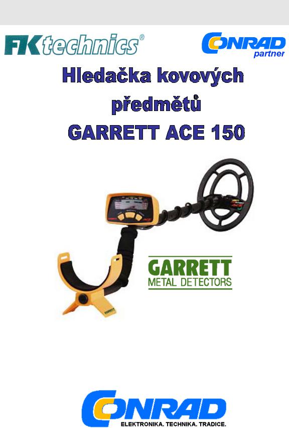 Garrett ACE 150 User guide