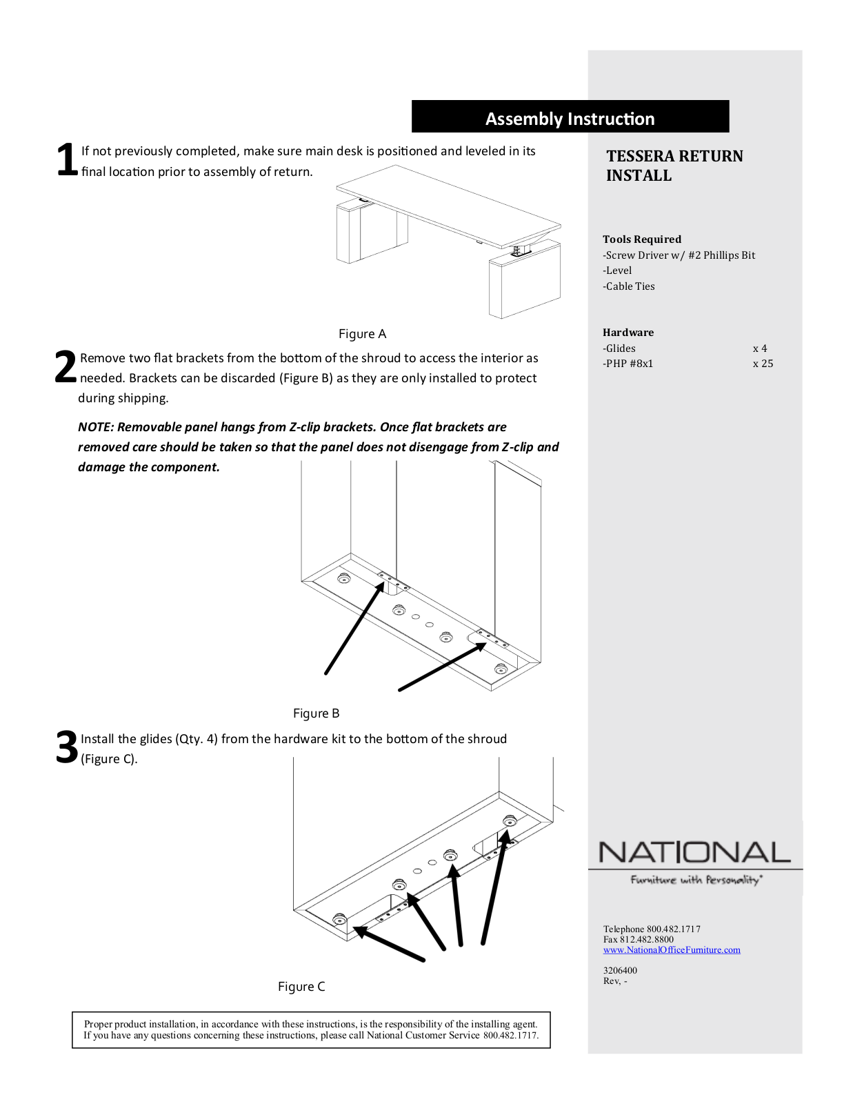 National TESSERA RETURN Assembly Instructions Manual