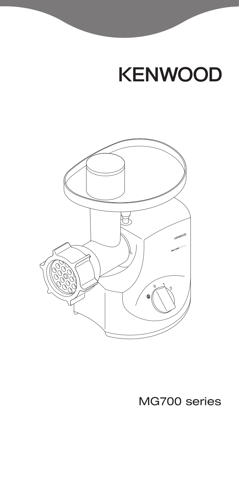 Kenwood Pro 2000 MG700 User Manual