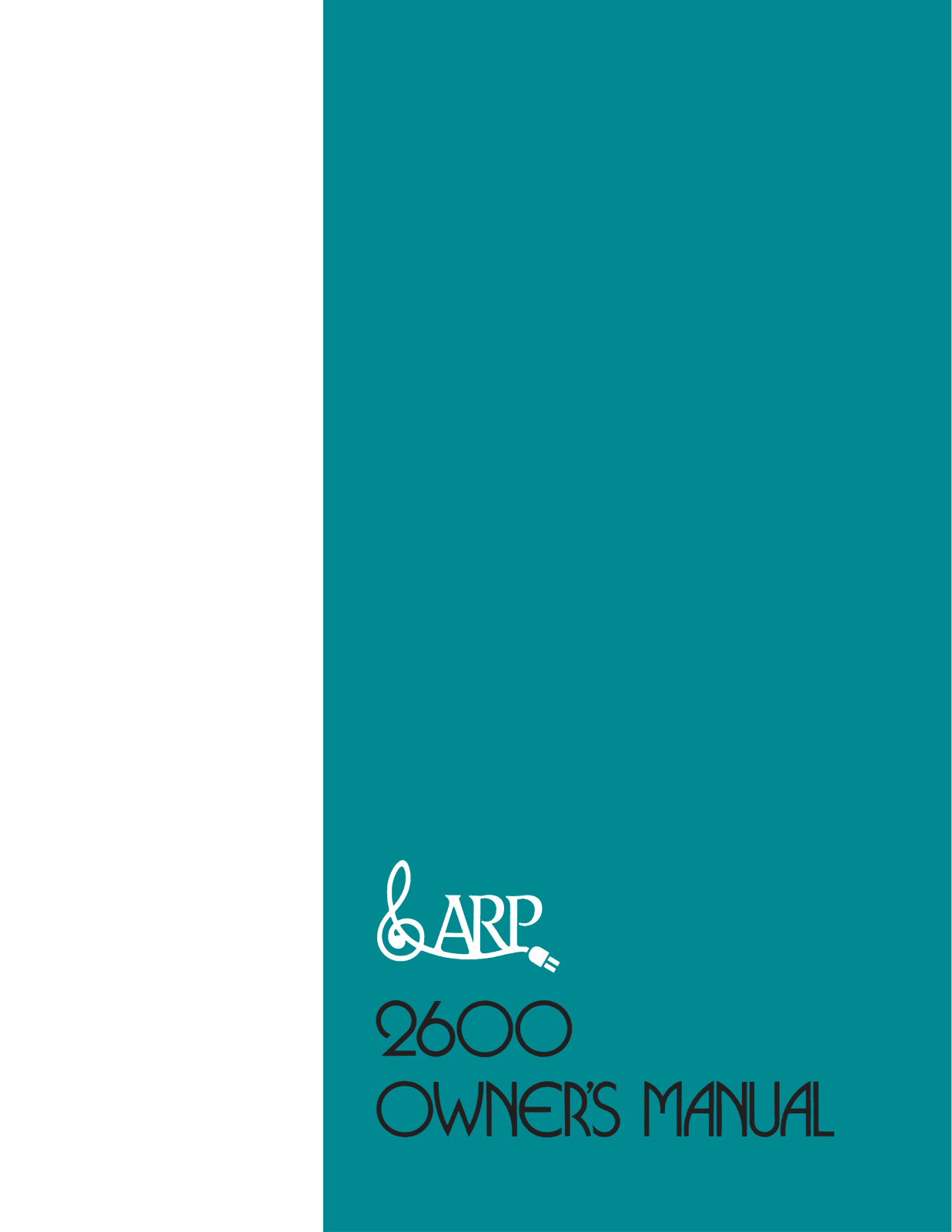 Arp 2600 User Manual