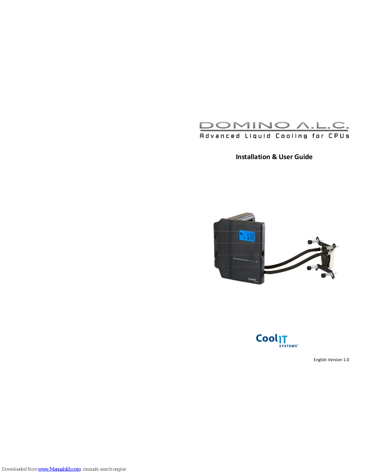 CoolIT SYSTEMS Domino A.L.C Installation & User Manual