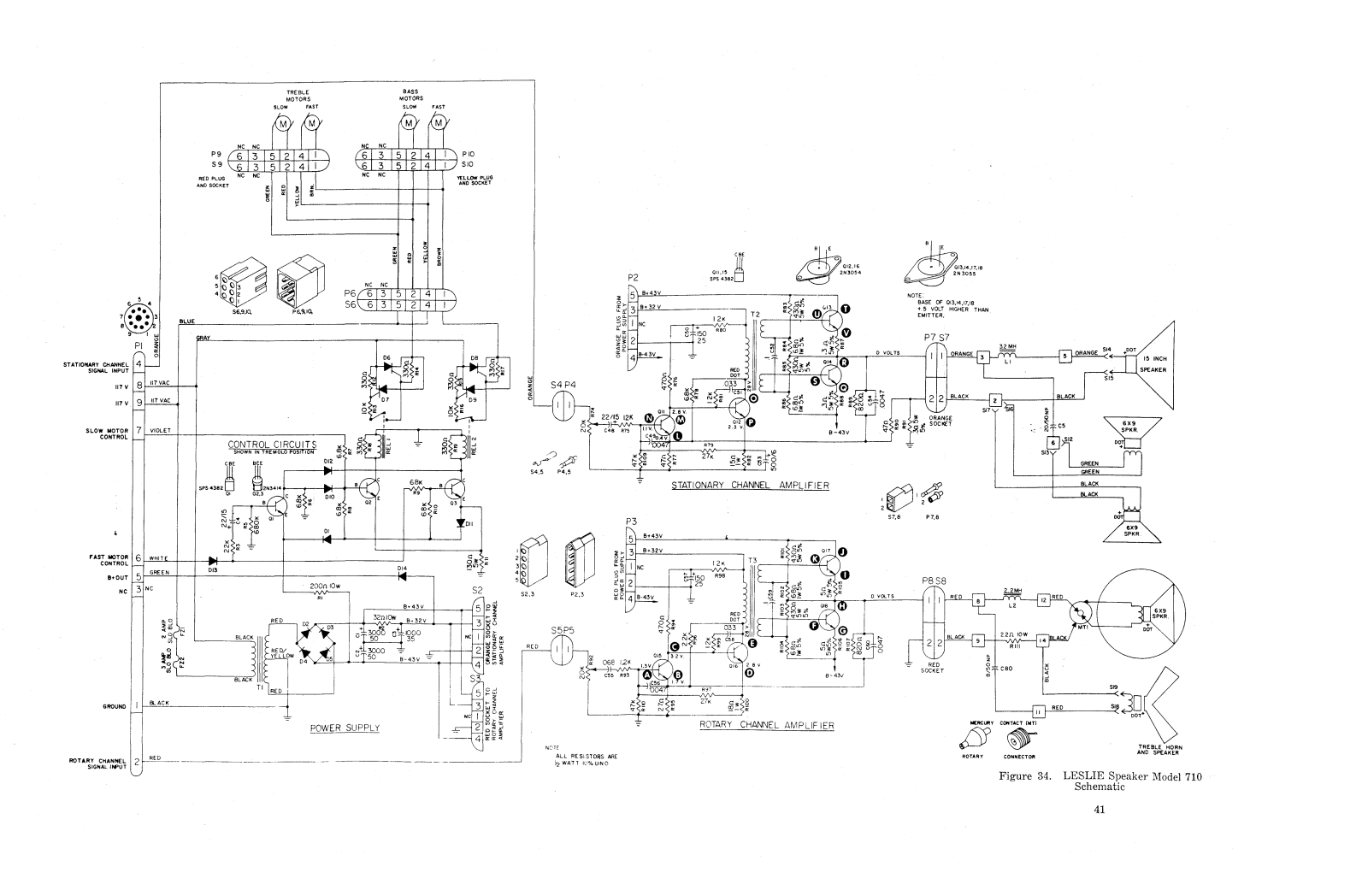 Leslie 710 schematic