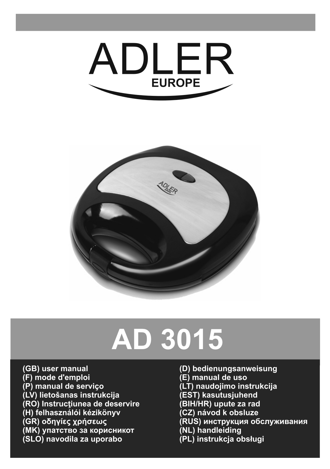 Adler AD3015 User Manual