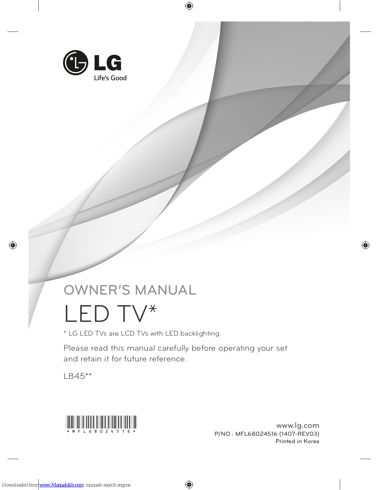 LG LB45 series Owner's Manual